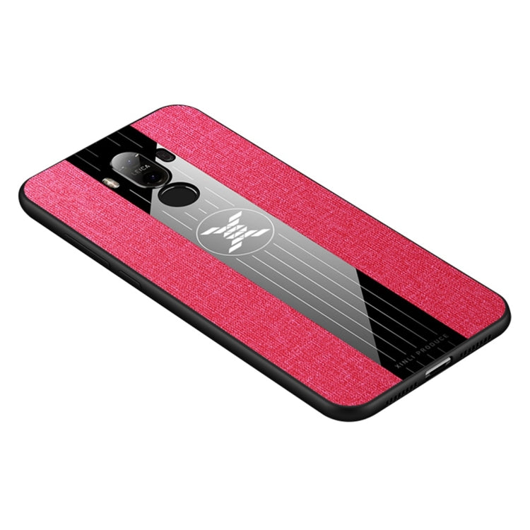 For Huawei Mate 9 XINLI Stitching Cloth Textue Shockproof TPU Protective Case(Red) by XINLI