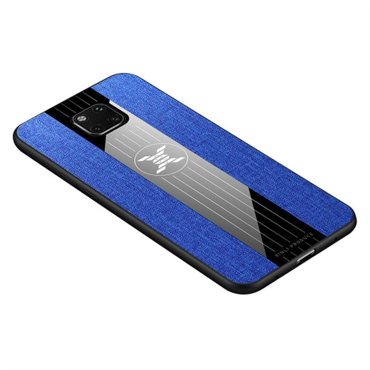 For Huawei Mate 20 Pro XINLI Stitching Cloth Textue Shockproof TPU Protective Case(Blue) by XINLI
