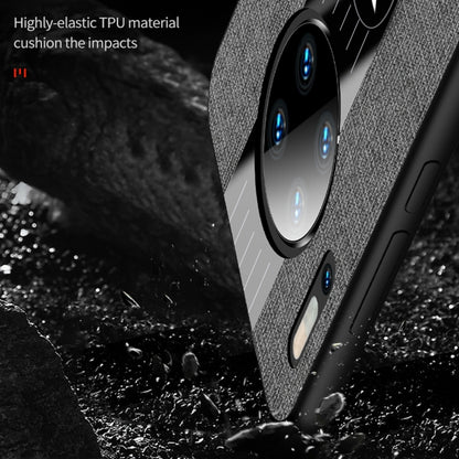 For Huawei Mate 30 XINLI Stitching Cloth Textue Shockproof TPU Protective Case(Black) by XINLI