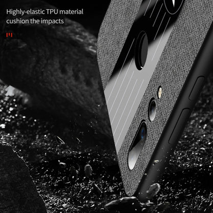 For Huawei nova 4 XINLI Stitching Cloth Textue Shockproof TPU Protective Case(Grey) by XINLI