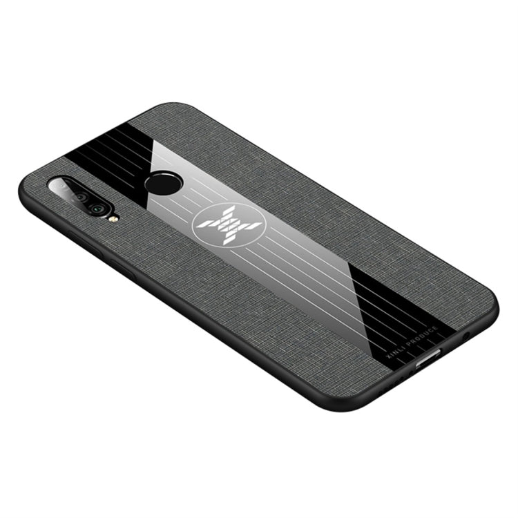 For Huawei nova 4e XINLI Stitching Cloth Textue Shockproof TPU Protective Case(Grey) by XINLI