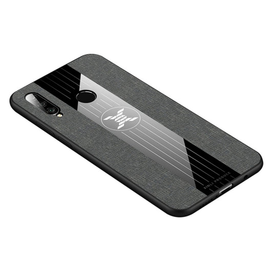 For Huawei nova 4e XINLI Stitching Cloth Textue Shockproof TPU Protective Case(Grey) by XINLI