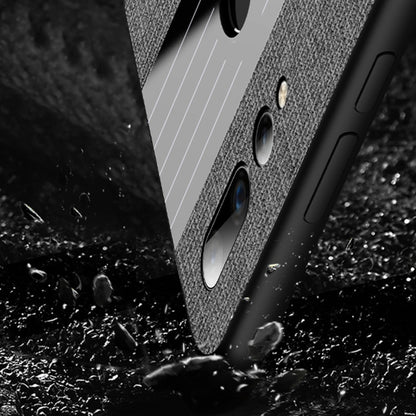 For Huawei nova 4e XINLI Stitching Cloth Textue Shockproof TPU Protective Case(Grey) by XINLI