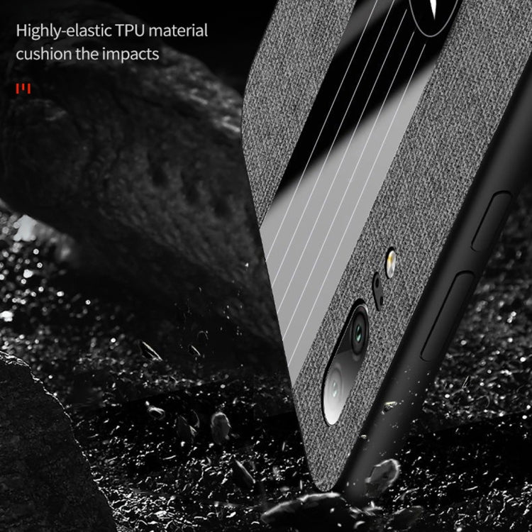 For Huawei P20 Pro XINLI Stitching Cloth Textue Shockproof TPU Protective Case(Blue) by XINLI