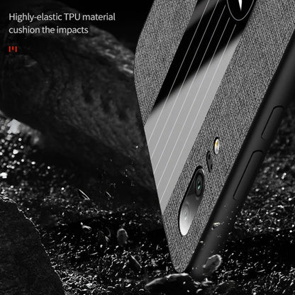 For Huawei P20 Pro XINLI Stitching Cloth Textue Shockproof TPU Protective Case(Blue) by XINLI