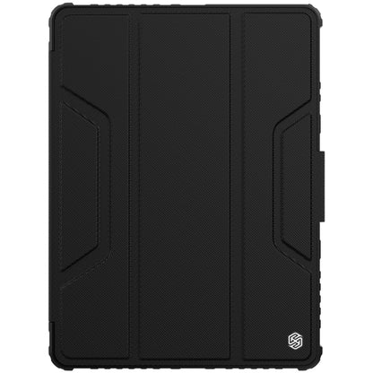 For iPad 10.2 2021 / 2020 / 2019 NILLKIN Bumper Pro Horizontal Flip Leather Case with Pen Slot & Holder & Pen Slot Only Supports iPad Pencil 2nd Generation(Black) by NILLKIN