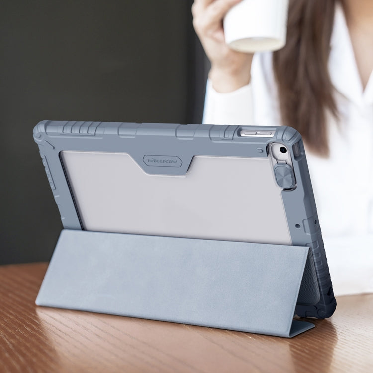 For iPad 10.2 2021 / 2020 / 2019 NILLKIN Bumper Pro Horizontal Flip Leather Case with Pen Slot & Holder & Pen Slot Only Supports iPad Pencil 2nd Generation(Black) by NILLKIN