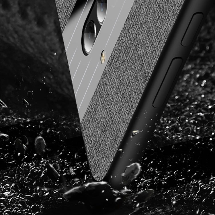 For Huawei Maimang 5 XINLI Stitching Cloth Textue Shockproof TPU Protective Case with Ring Holder(Grey) by XINLI