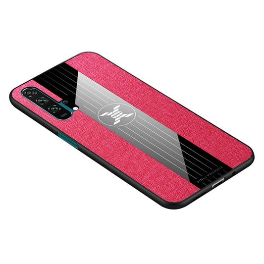 For Huawei Honor 20 Pro XINLI Stitching Cloth Textue Shockproof TPU Protective Case(Red) by XINLI