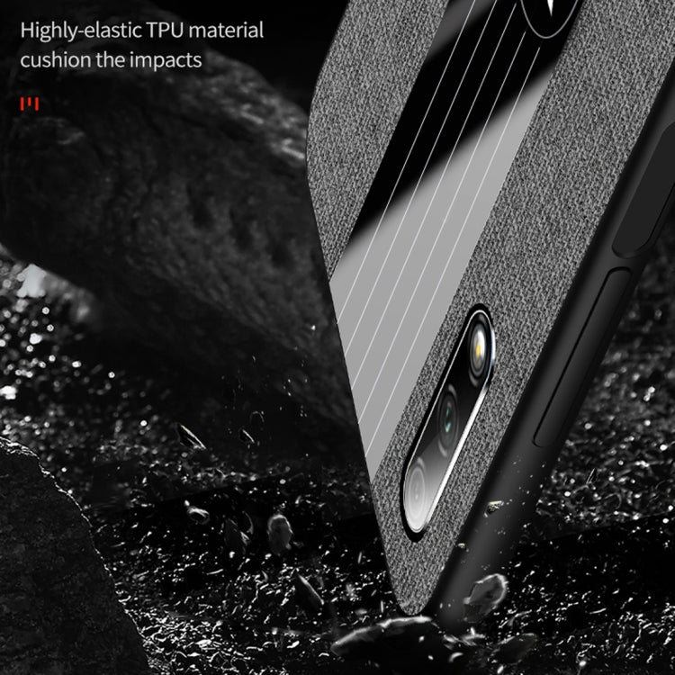 For Huawei Honor 9X XINLI Stitching Cloth Textue Shockproof TPU Protective Case(Red) by XINLI