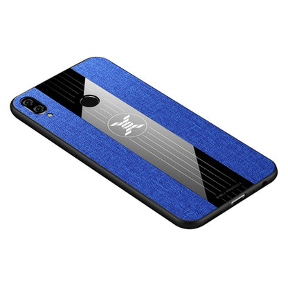 For Huawei Honor Play XINLI Stitching Cloth Textue Shockproof TPU Protective Case(Blue) by XINLI