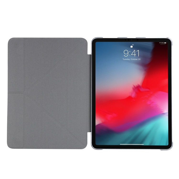 For iPad Air 13 2025 / 2024 / iPad Pro 12.9 2022 / 2021 Silk Texture Horizontal Deformation Flip Leather Tablet Case with Holder(Green) by bashfashion