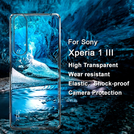 For Sony Xperia 1 III IMAK UX-5 Series Transparent Shockproof TPU Protective Case by imak