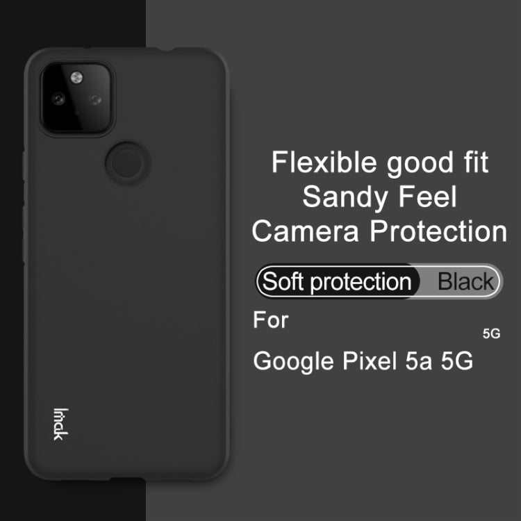 For Google Pixel 5a 5G IMAK UC-3 Series Shockproof Frosted TPU Protective Case(Black) by imak