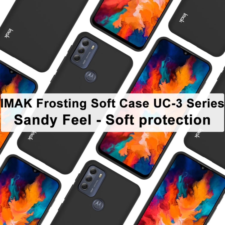For Motorola Moto G50 IMAK UC-3 Series Shockproof Frosted TPU Protective Case(Black) by imak