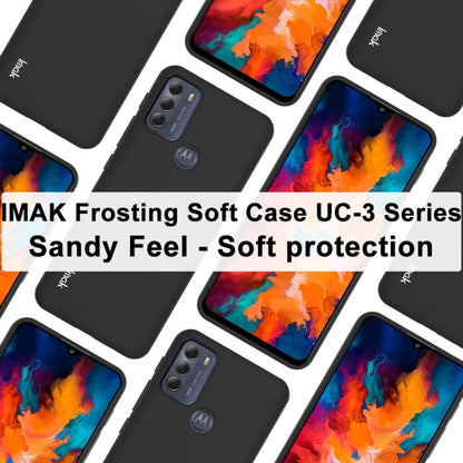 For Motorola Moto G50 IMAK UC-3 Series Shockproof Frosted TPU Protective Case(Black) by imak