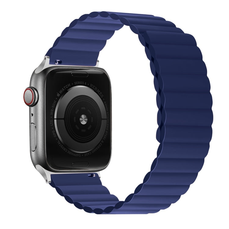 Silicone Magnetic Watch Band For Apple Watch Series 7 41mm / 6 & SE & 5 & 4 40mm / 3 & 2 & 1 38mm(Red) by bashfashion