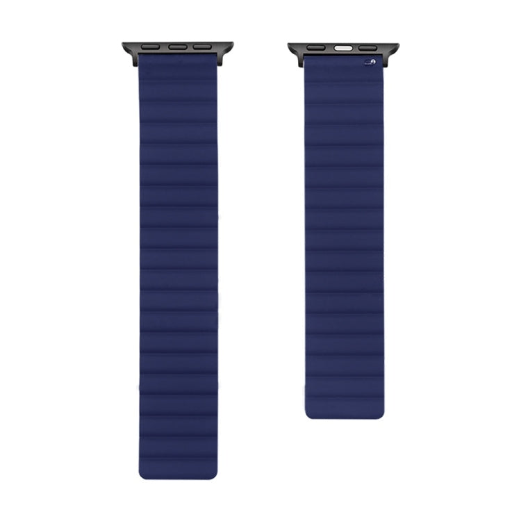 Silicone Magnetic Watch Band For Apple Watch Series 7 41mm / 6 & SE & 5 & 4 40mm / 3 & 2 & 1 38mm(Blue) by bashfashion
