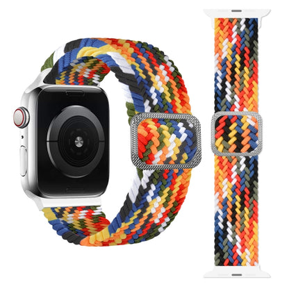Buckle Braided Elastic Strap Watch Band For Apple Watch Ultra 49mm&Watch Ultra 2 49mm / Series 9&8&7 45mm / SE 3&SE 2&6&SE&5&4 44mm / 3&2&1 42mm(Rainbow) by bashfashion