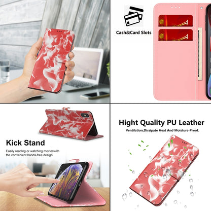 For Huawei P smart 2021 / Y7a Cloud Fog Pattern Horizontal Flip Leather Case with Holder & Card Slot & Wallet(Red) by AutSpace