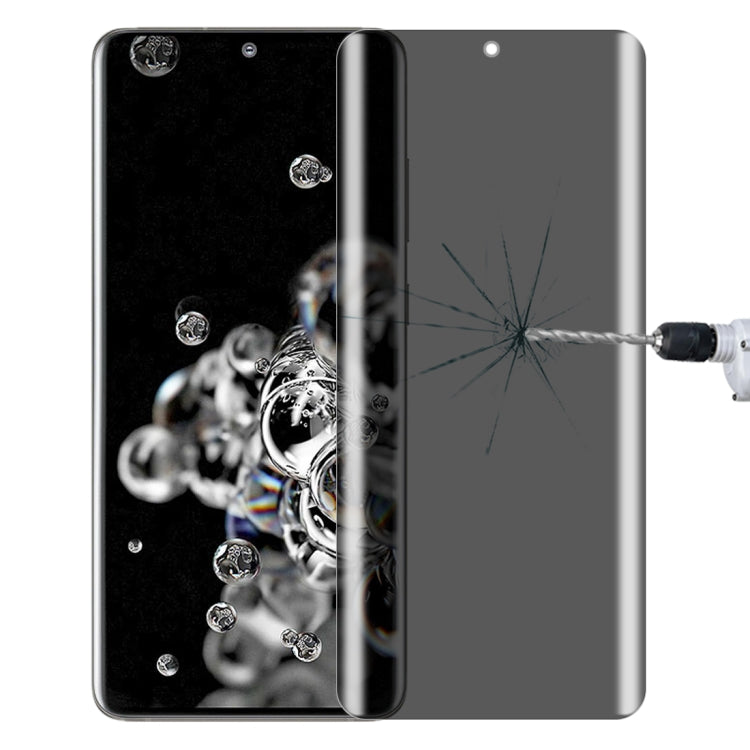 For Samsung Galaxy S20 Ultra 0.3mm 9H Surface Hardness 3D Curved Surface Privacy Glass Film by bashfashion