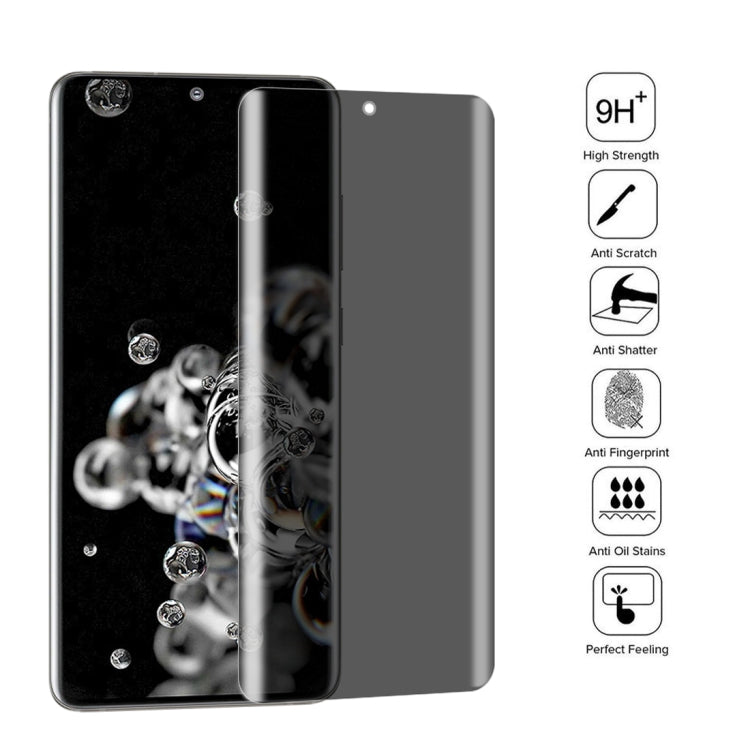 For Samsung Galaxy S20 Ultra 0.3mm 9H Surface Hardness 3D Curved Surface Privacy Glass Film by bashfashion