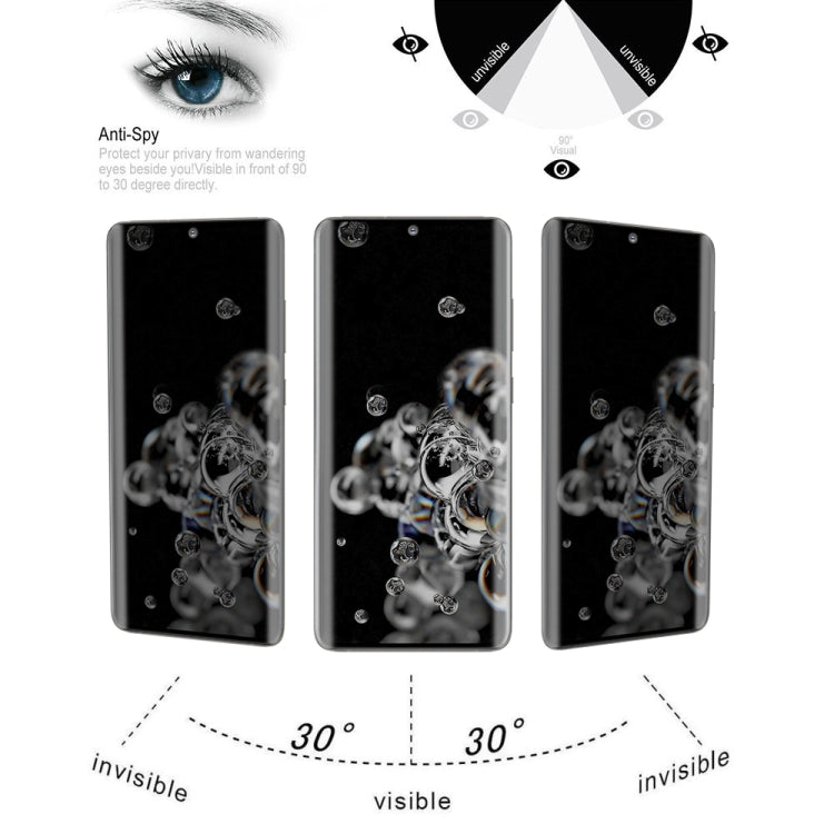 For Samsung Galaxy S20 Ultra 0.3mm 9H Surface Hardness 3D Curved Surface Privacy Glass Film by bashfashion