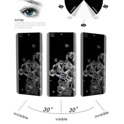 For Samsung Galaxy S20 Ultra 0.3mm 9H Surface Hardness 3D Curved Surface Privacy Glass Film by bashfashion