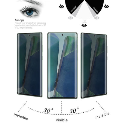 For Samsung Galaxy Note20 0.3mm 9H Surface Hardness 3D Curved Surface Privacy Glass Film by bashfashion