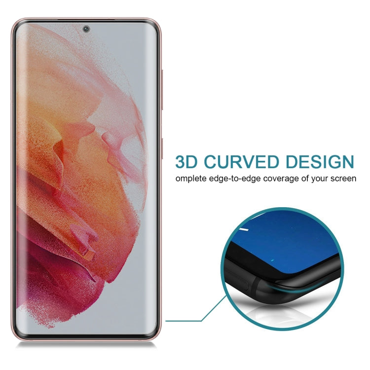 For Samsung Galaxy S21 5G 0.3mm 9H Surface Hardness 3D Curved Surface Privacy Glass Film by bashfashion