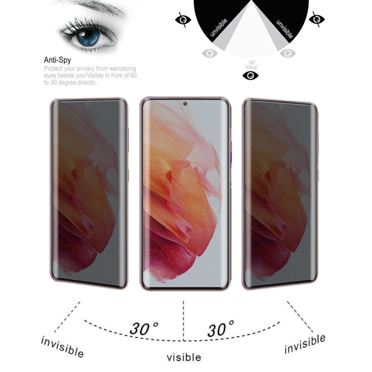 For Samsung Galaxy S21 5G 0.3mm 9H Surface Hardness 3D Curved Surface Privacy Glass Film by bashfashion