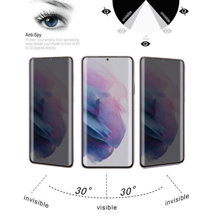 For Samsung Galaxy S21+ 5G 0.3mm 9H Surface Hardness 3D Curved Surface Privacy Glass Film by bashfashion