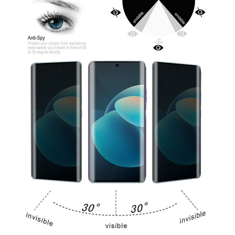 For vivo X60 Pro / X60 Pro+ / X60t Pro+ / X60s 0.3mm 9H Surface Hardness 3D Curved Surface Privacy Glass Film by bashfashion