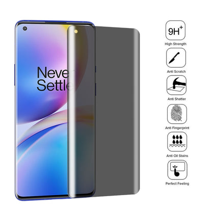 For OnePlus 8 Pro 0.3mm 9H Surface Hardness 3D Curved Surface Privacy Glass Film by bashfashion