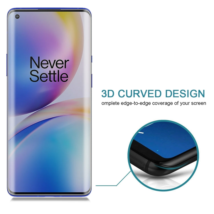 For OnePlus 8 Pro 0.3mm 9H Surface Hardness 3D Curved Surface Privacy Glass Film by bashfashion