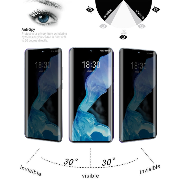 For Meizu 18 / 18s 0.3mm 9H Surface Hardness 3D Curved Surface Privacy Glass Film by bashfashion