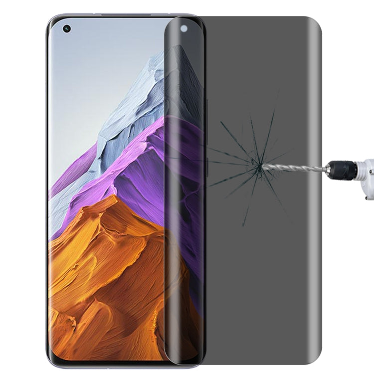 For Xiaomi Mi 11 0.3mm 9H Surface Hardness 3D Curved Surface Privacy Glass Film by bashfashion