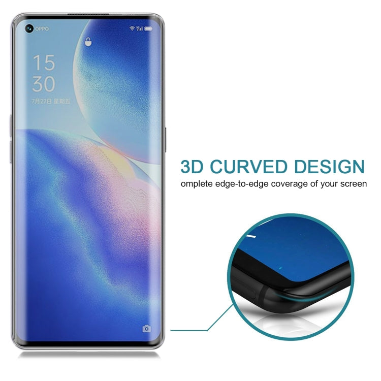 For OPPO Reno5 Pro 5G 0.3mm 9H Surface Hardness 3D Curved Surface Privacy Glass Film by bashfashion