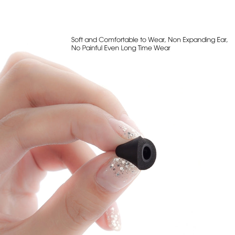 6 Pairs New Bee NB-M1 Slow Rebound Memory Foam Ear Caps with Storage Box, Suitable for 5mm-7mm Earphone Plugs(Black) by New Bee