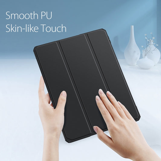 DUX DUCIS TOBY Series Shockproof PU Leather + PC + TPU Horizontal Flip Tablet Case with Holder & Pen Slot & Sleep / Wake-up Function For iPad Pro 12.9 2022 / 2021 / 2020(Black) by DUX DUCIS