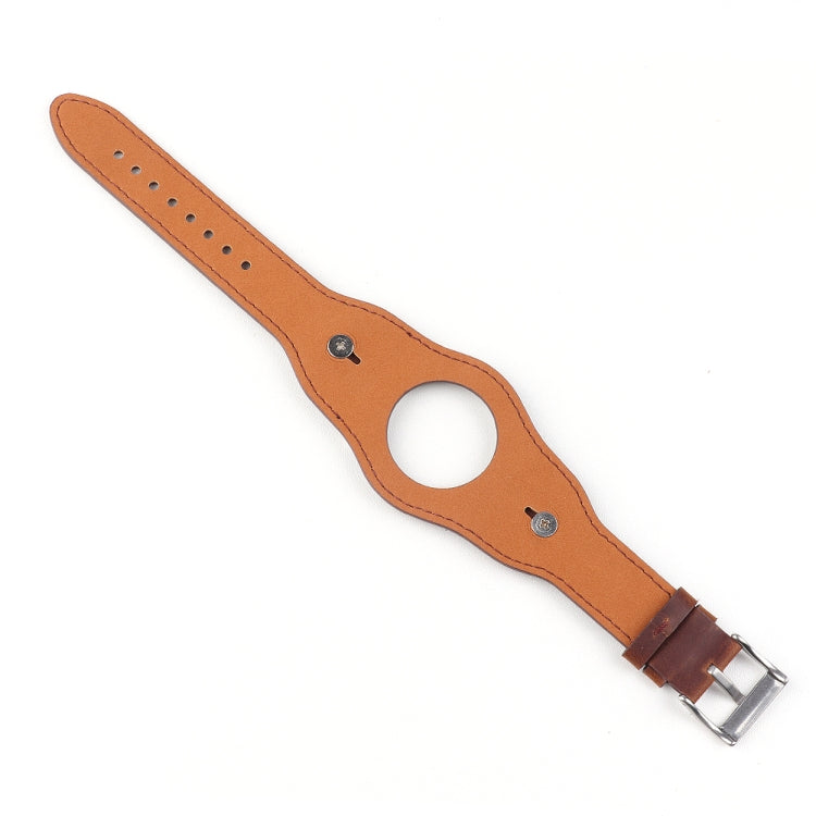 Leather Watch Band For Apple Watch Ultra 49mm&Watch Ultra 2 49mm / Series 9&8&7 45mm / SE 3&SE 2&6&SE&5&4 44mm / 3&2&1 42mm(Dark Brown) by bashfashion