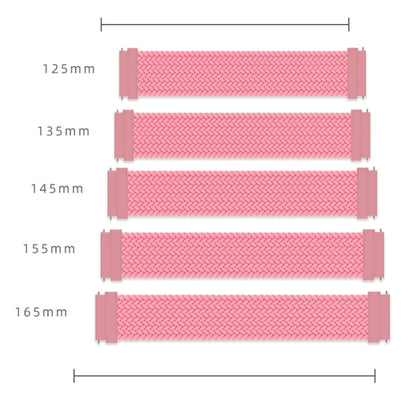 For Garmin Vivoactive 3 Adjustable Nylon Braided Elasticity Watch Band, Size:125mm(Blue White) by bashfashion