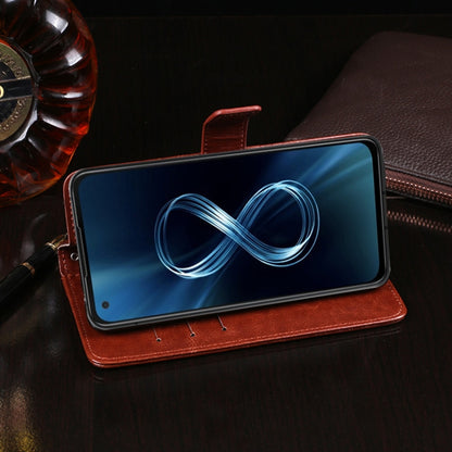 For Asus Zenfone 8 ZS590KS idewei Crazy Horse Texture Horizontal Flip Leather Case with Holder & Card Slots & Wallet(Blue) by idewei