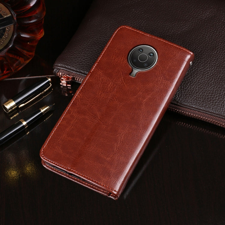 For Nokia G20 / G10 idewei Crazy Horse Texture Horizontal Flip Leather Case with Holder & Card Slots & Wallet(Red) by idewei