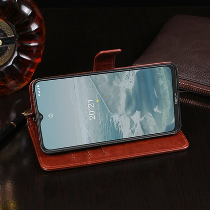 For Nokia G20 / G10 idewei Crazy Horse Texture Horizontal Flip Leather Case with Holder & Card Slots & Wallet(Red) by idewei