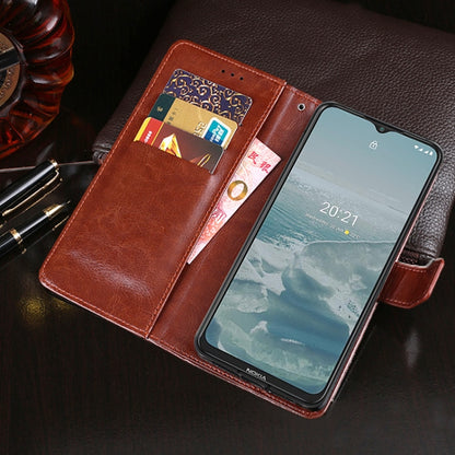 For Nokia G20 / G10 idewei Crazy Horse Texture Horizontal Flip Leather Case with Holder & Card Slots & Wallet(Red) by idewei