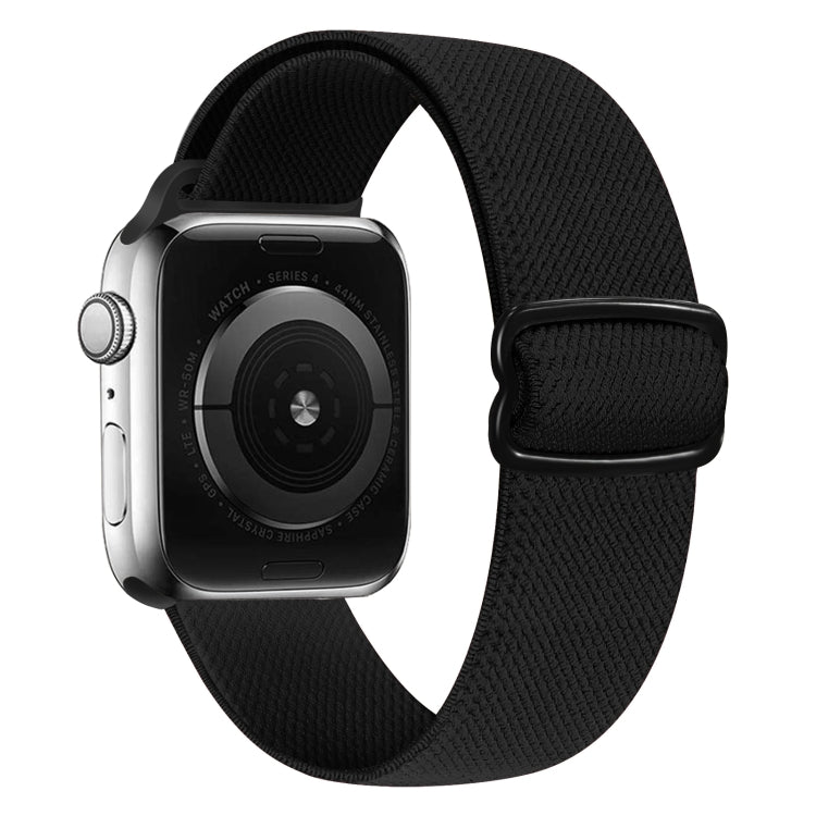 8-shaped Buckle Nylon Watch Band For Apple Watch Ultra 49mm&Watch Ultra 2 49mm / Series 9&8&7 45mm / SE 3&SE 2&6&SE&5&4 44mm / 3&2&1 42mm(Black) by bashfashion
