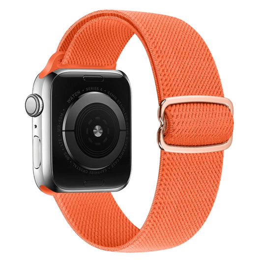 8-shaped Buckle Nylon Watch Band For Apple Watch Ultra 49mm&Watch Ultra 2 49mm / Series 9&8&7 45mm / SE 3&SE 2&6&SE&5&4 44mm / 3&2&1 42mm(Bright Orange) by bashfashion