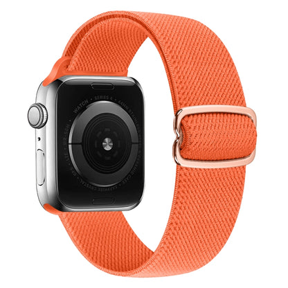 8-shaped Buckle Nylon Watch Band For Apple Watch Ultra 49mm&Watch Ultra 2 49mm / Series 9&8&7 45mm / SE 3&SE 2&6&SE&5&4 44mm / 3&2&1 42mm(Bright Orange) by bashfashion