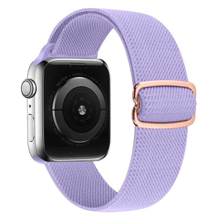 8-shaped Buckle Nylon Watch Band For Apple Watch Ultra 49mm&Watch Ultra 2 49mm / Series 9&8&7 45mm / SE 3&SE 2&6&SE&5&4 44mm / 3&2&1 42mm(Light Purple) by bashfashion